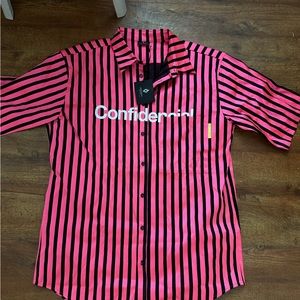 MARCELO BURLON striped confidential shirt 🫶🏽🫶🏽